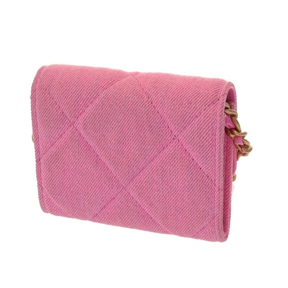 CHANEL Pink Canvas Pouch - Picture 3 of 11